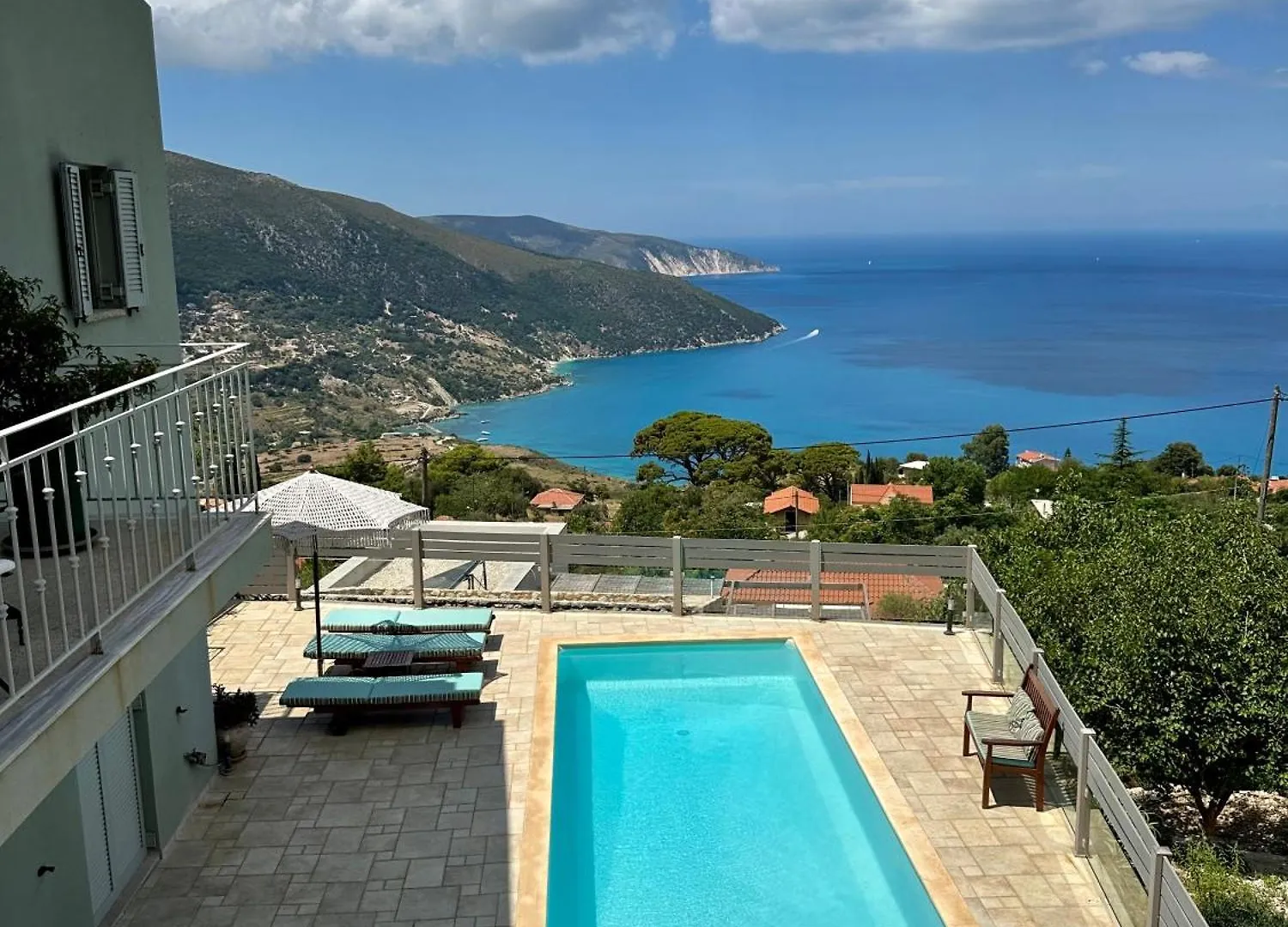 公寓 Private Villa In Kefalonia Island Angon